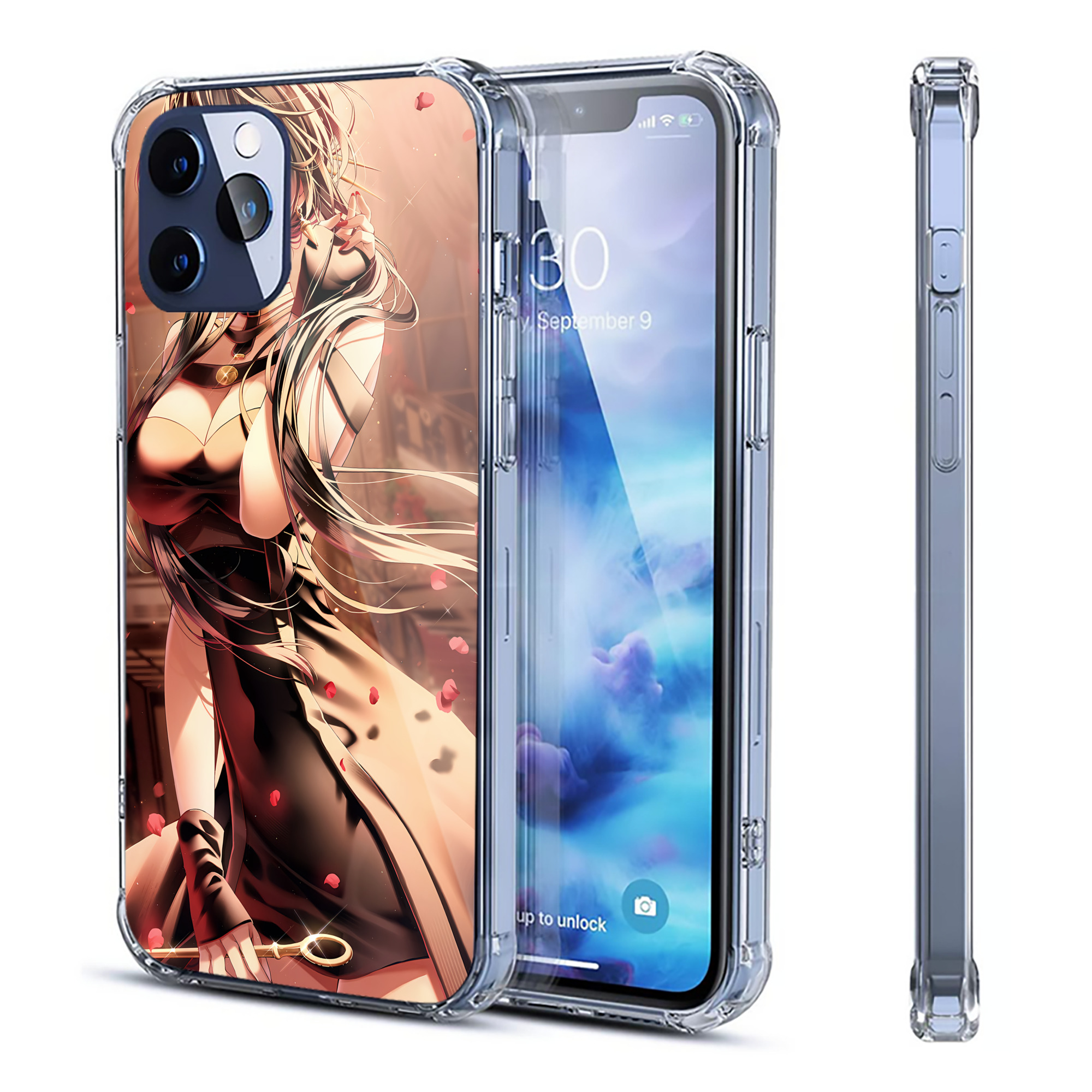 （画像用） SPY×FAMILY间谍家家酒 【iPhone 12シリーズ対応】透明スマホケース（クリアソフトケース）